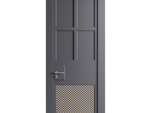 Modern entrance door 38 3D Модель