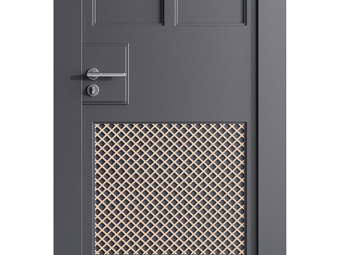 Modern entrance door 38 3D Модель