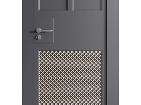 Porta d'ingresso moderna 38 Modello 3D