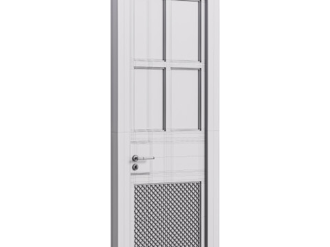 Modern entrance door 38 3D Модель
