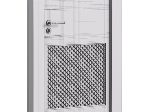 Modern entrance door 38 3D Модель