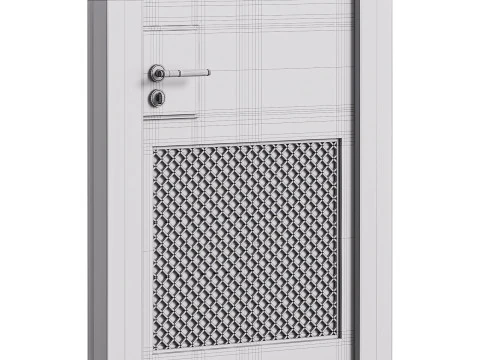 Porta d'ingresso moderna 38 Modello 3D