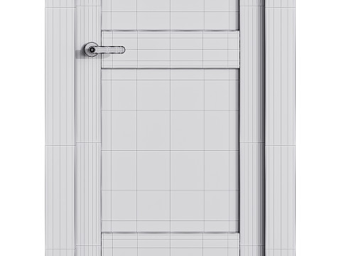 Modern entrance door 40 Modèle 3D