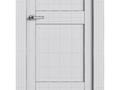 Modern entrance door 40 3D Model