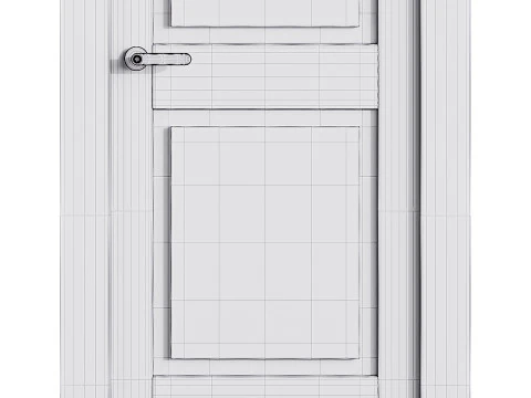 Porta de entrada moderna 41 Modelo 3D