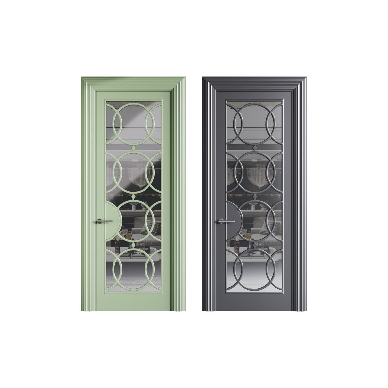 Modern entrance door 42 3D Model .c4d .max .obj .3ds .fbx .stl .blend 