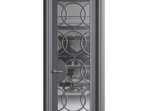 Modern entrance door 42 3D Model
