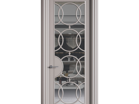 Modern entrance door 42 3D Model
