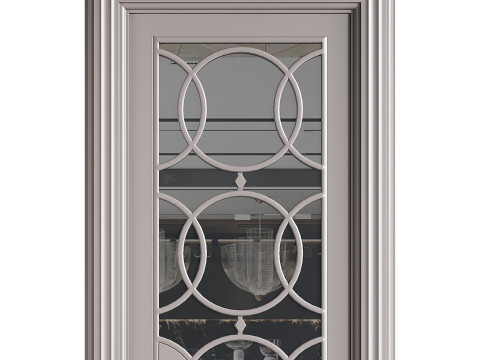 Modern entrance door 42 3D Model