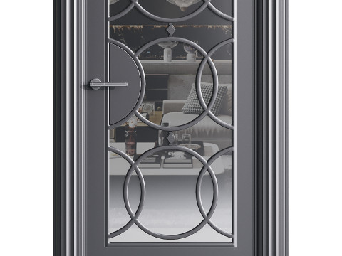 Modern entrance door 42 3D Model