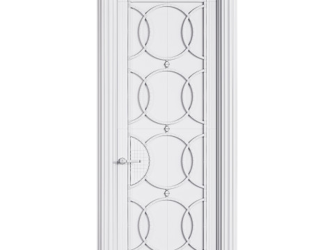 Modern entrance door 42 3D Model