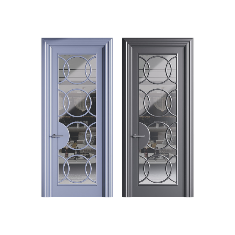 Modern entrance door 43 3D Модель .c4d .max .obj .3ds .fbx .stl .blend 
