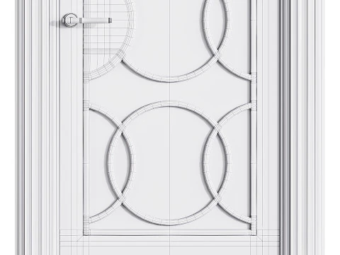 Porta de entrada moderna 43 Modelo 3D