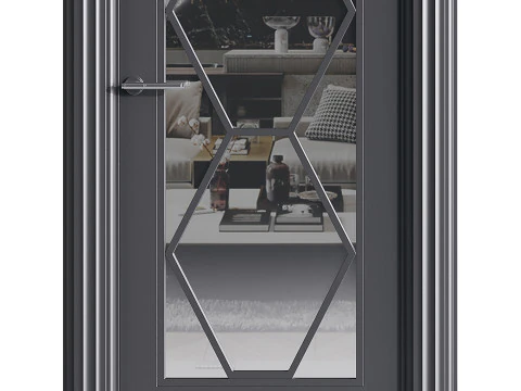 Porta de entrada moderna 44 Modelo 3D