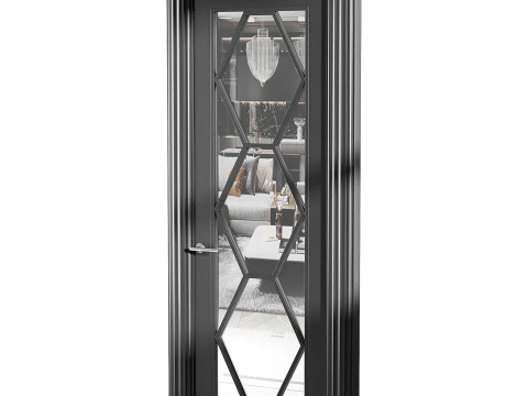 Porta de entrada moderna 44 Modelo 3D