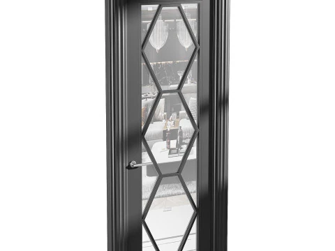 Porta de entrada moderna 44 Modelo 3D