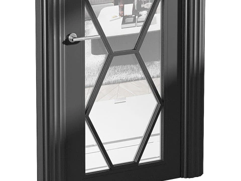 Porta de entrada moderna 44 Modelo 3D