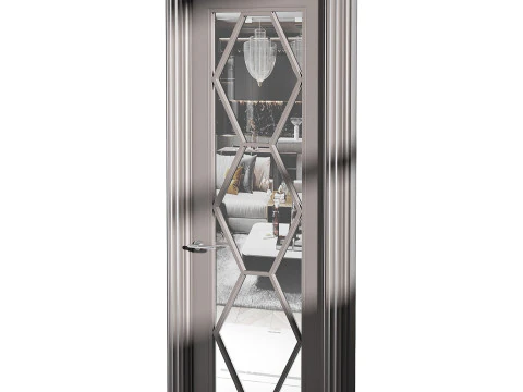 Porta de entrada moderna 44 Modelo 3D