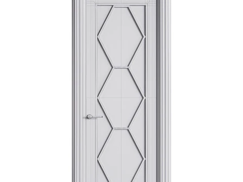 Porta de entrada moderna 44 Modelo 3D