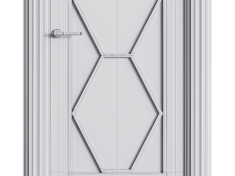 Pintu masuk modern 44 Model 3D