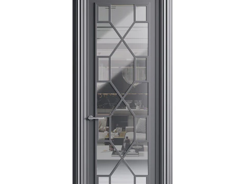 Porta de entrada moderna 45 Modelo 3D