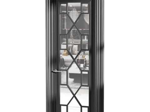 Porta de entrada moderna 45 Modelo 3D