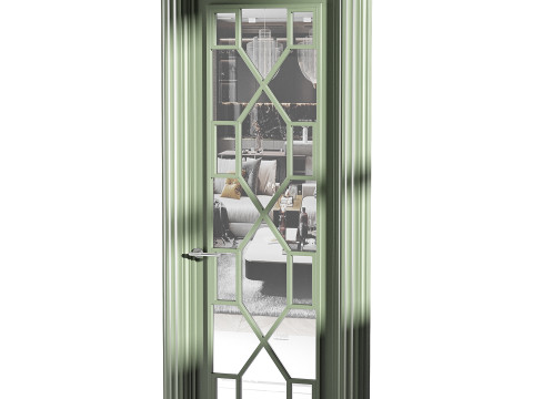 Modern entrance door 45 3D 模型