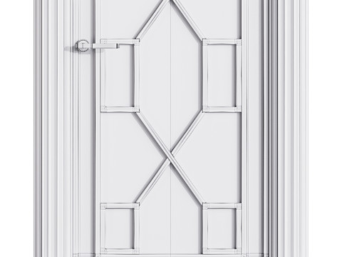 Modern entrance door 45 3D 模型