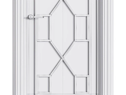 Porta de entrada moderna 45 Modelo 3D