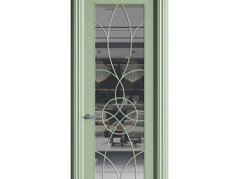 Modern entrance door 46 Model 3D
