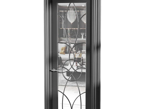 Modern entrance door 46 3D Model