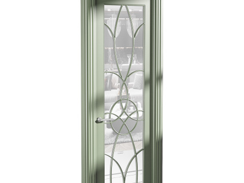 Modern entrance door 46 Model 3D
