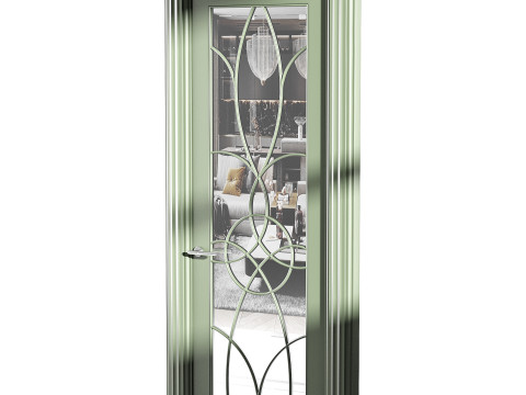 Modern entrance door 46 Model 3D