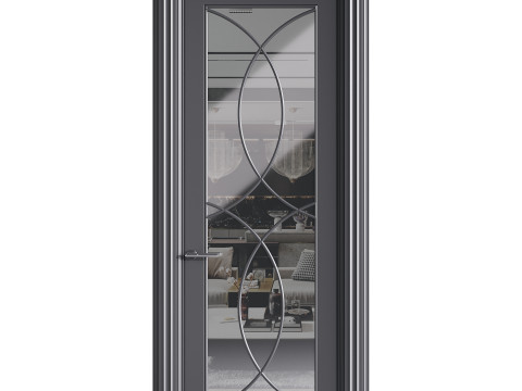 Modern entrance door 47 3D Model