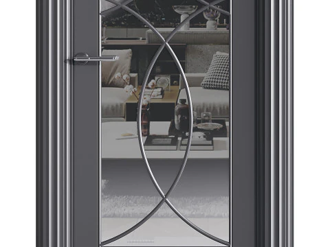 Porta de entrada moderna 47 Modelo 3D