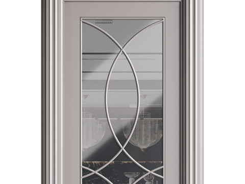 Modern entrance door 47 3D Model