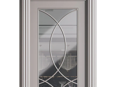 Porta de entrada moderna 47 Modelo 3D