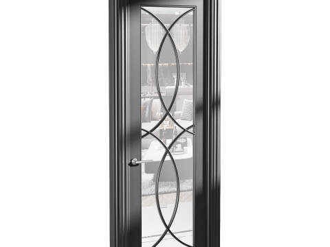 Modern entrance door 47 3D Model