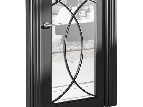 Modern entrance door 47 3D Model
