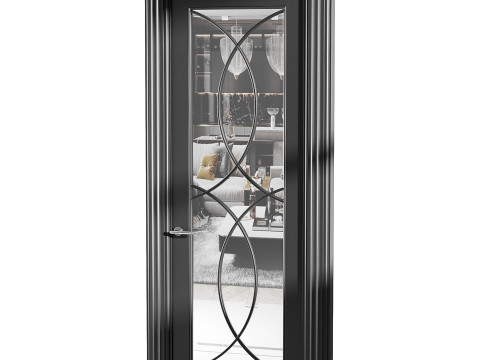 Modern entrance door 47 3D Model