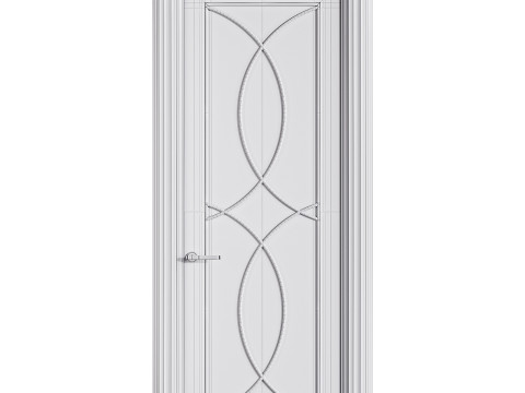 Modern entrance door 47 3D Model