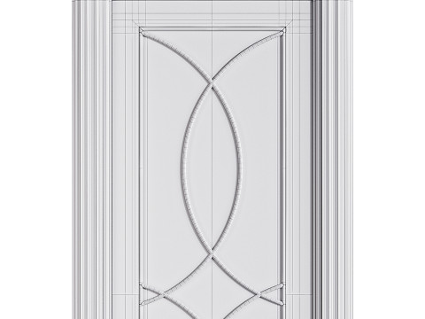 Modern entrance door 47 3D Model