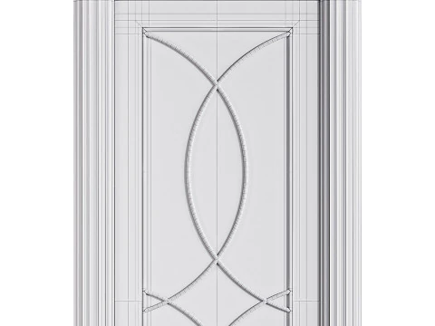 Porta de entrada moderna 47 Modelo 3D