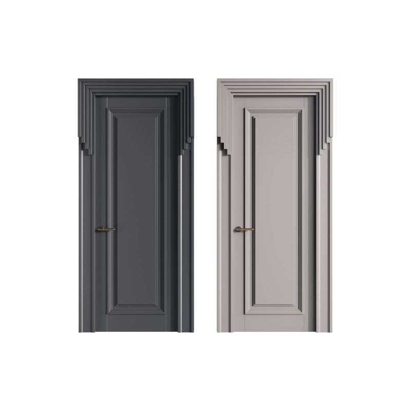 Modern entrance door 48 3D Model .c4d .max .obj .3ds .fbx .stl .blend 