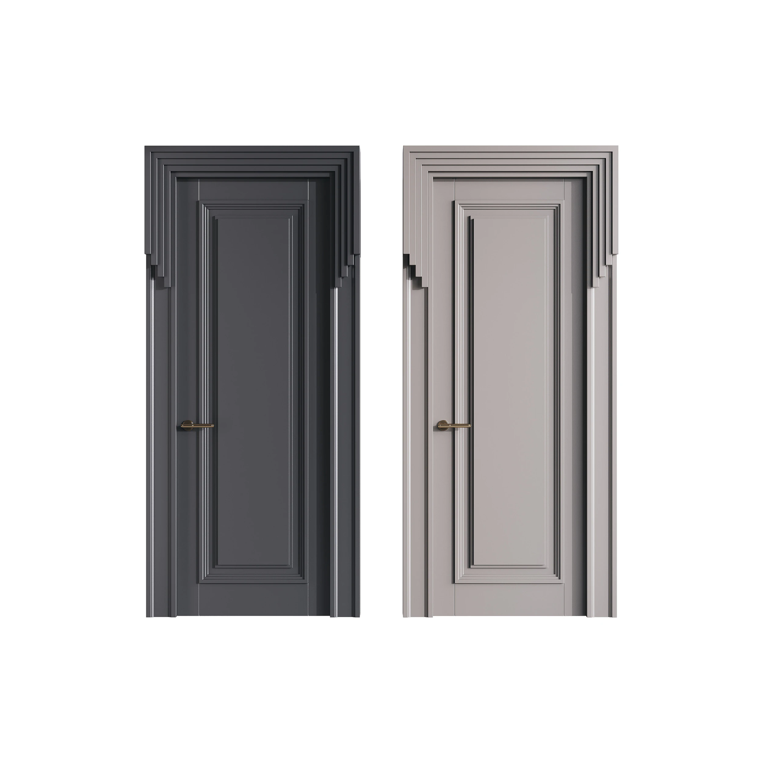 Modern entrance door 48 3D Model .c4d .max .obj .3ds .fbx .stl .blend 