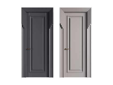 Modern entrance door 48 3D Model