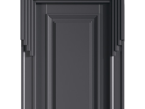 Modern entrance door 48 3D Model