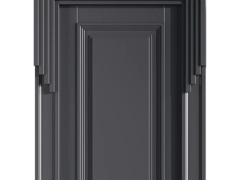 Modern entrance door 48 3D Model