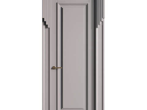 Modern entrance door 48 3D Model