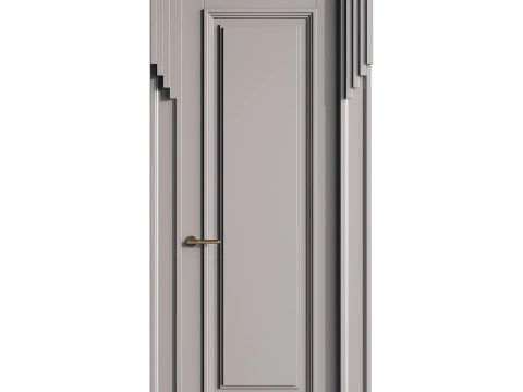 Modern entrance door 48 3D Model